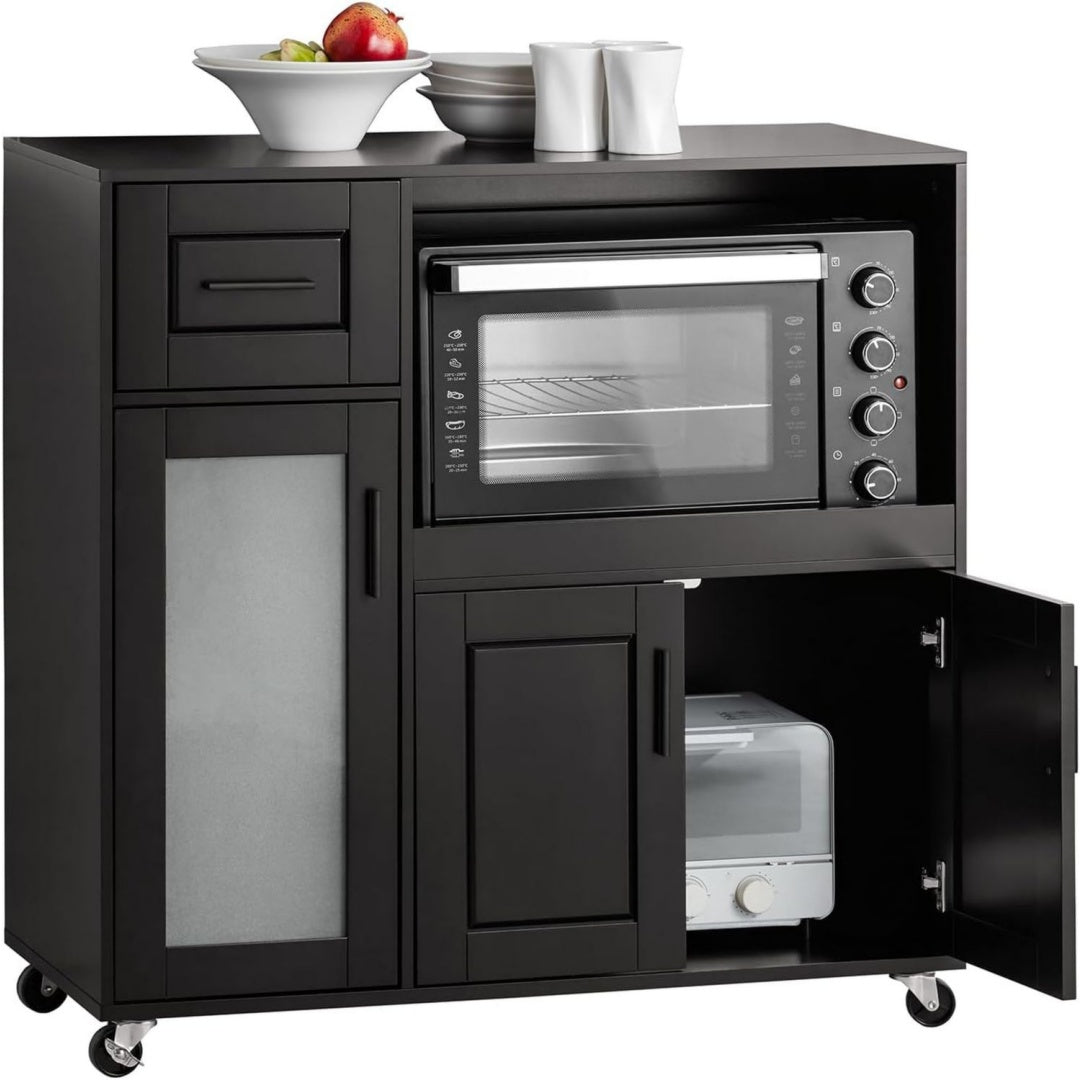 Credenze e buffet con ruote nero