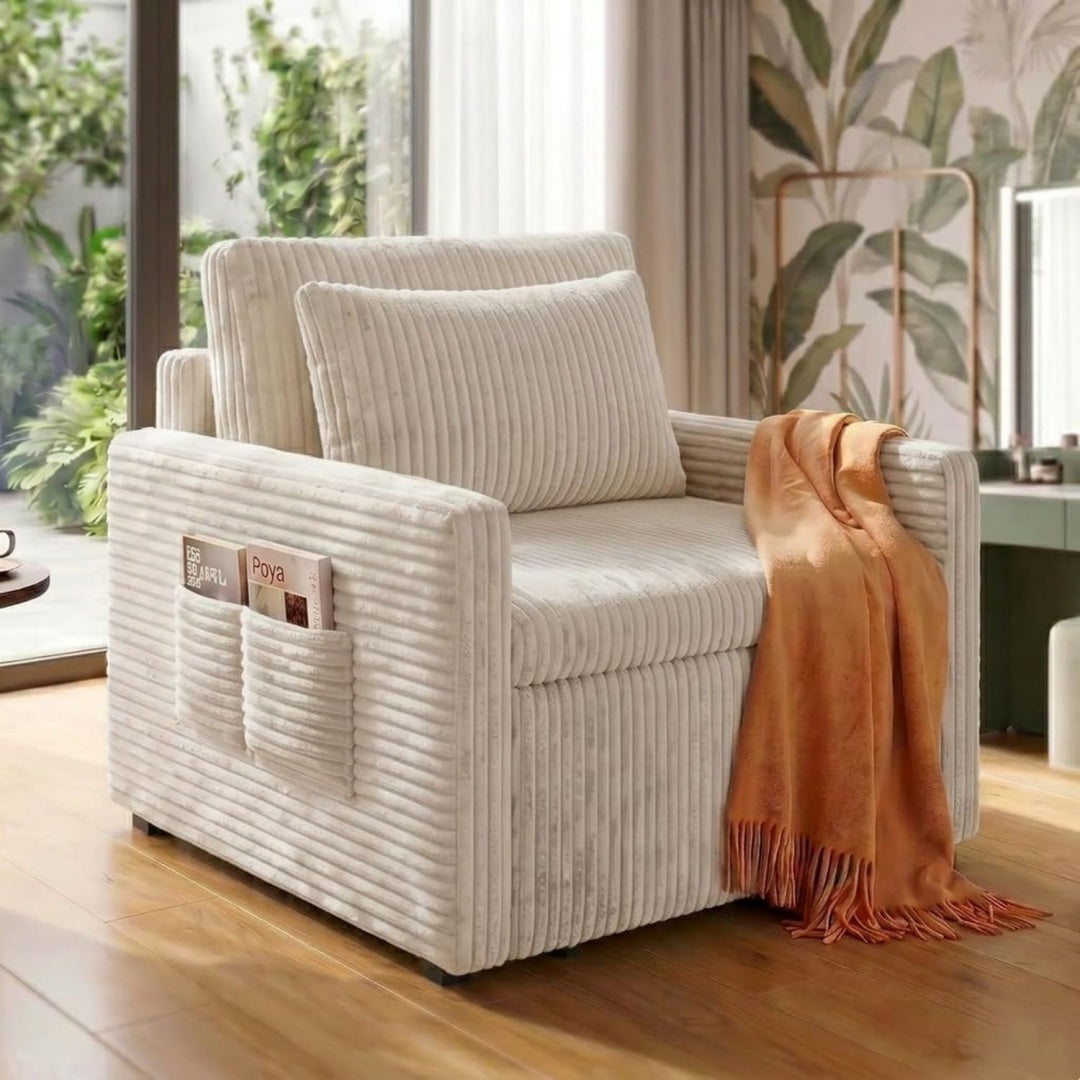 Divano letto Xbro Poltrona Letto 3 in 1 Estraibile, Poltrona Letto Singolo Compatta per